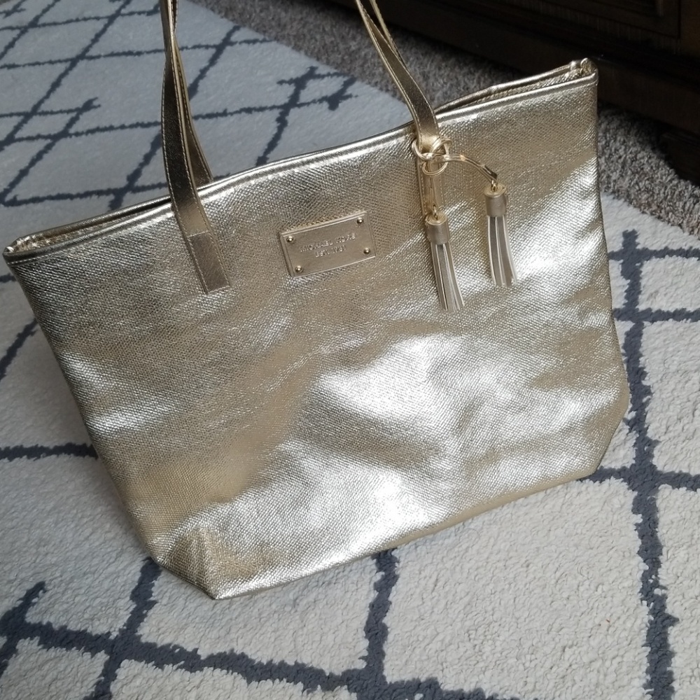 Brand new gold tote